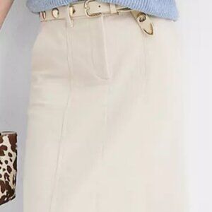 Pintucked Corduroy Midi Pocket Skirt - 10